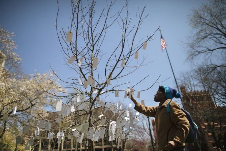 Yoko Ono, Wish Treee, 1996 2020 © Yoko Ono © Eric Sucar, University of Pennsylvania