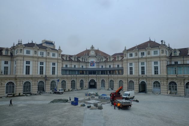© Dario Bragaglia Torino. Palazzo dell'Arsenale Il Cortile d'Onore durante i lavori di restauro