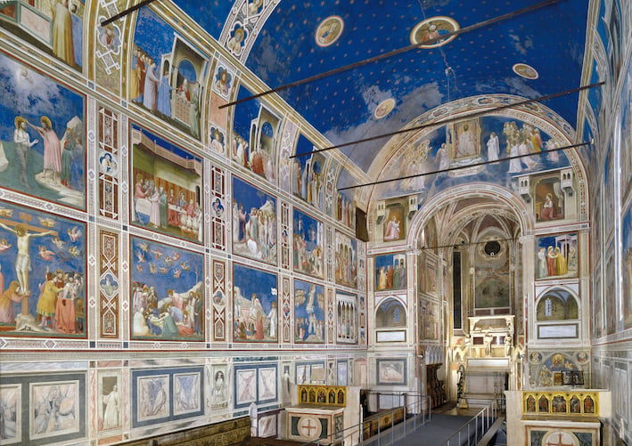 Cappella degli Scrovegni, interno, veduta verso il presbiterio