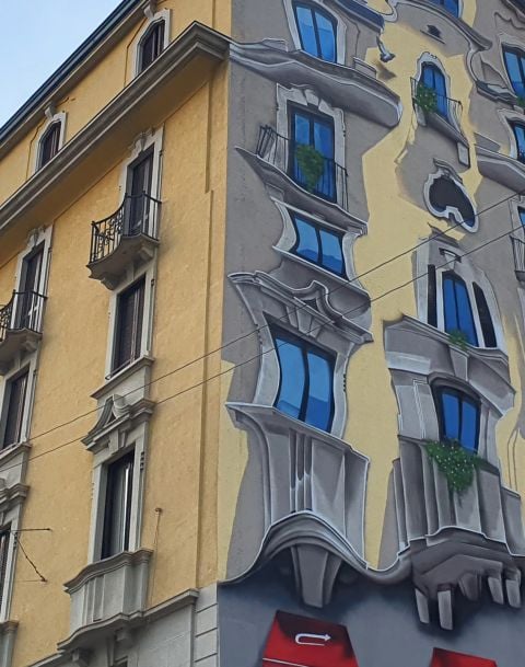 Il murale di Cheone a Milano