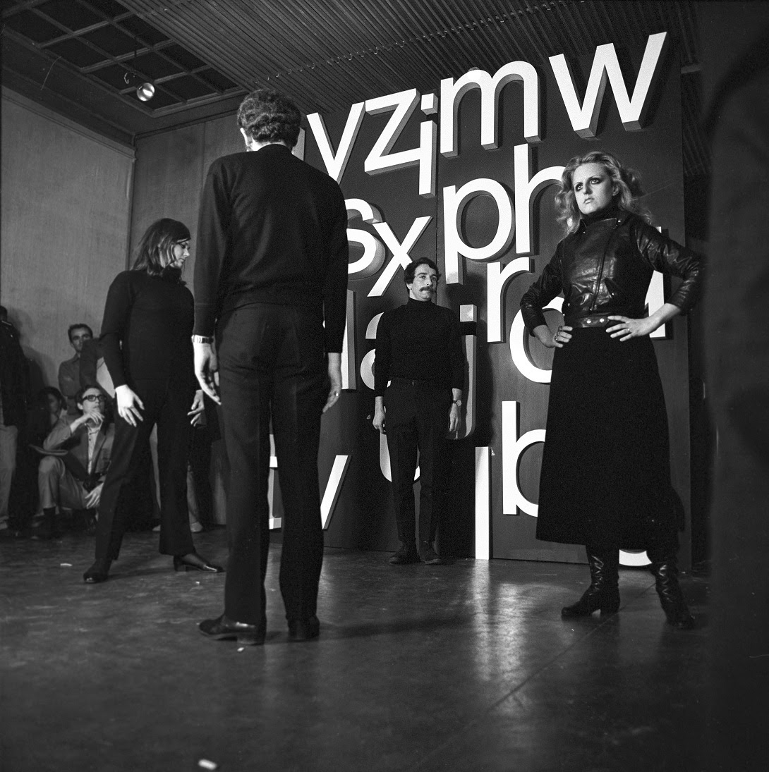 Paolo Scheggi, Oplà-stick, a passion according to Paolo Scheggi, 6 May 1969. Photograph taken by Vladimir Jakolić in the Gallery of Student Center, Zagreb 1969.© Muzej suvremene umjetnosti, Zagreb