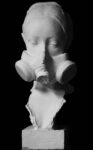 Alessio Deli, Anthropocene # 2, 2018, resina, gesso e travertino romano, 50 x 50 x 20 cm