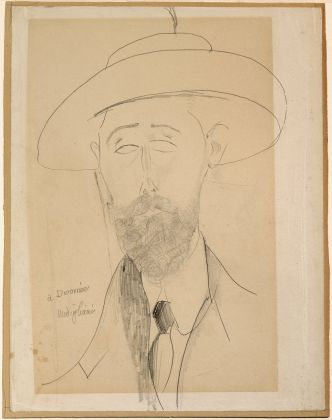 Amedeo Modigliani, Portrait de Paul Dermée, 1918 20 ca., matita su carta. Musée de Grenoble