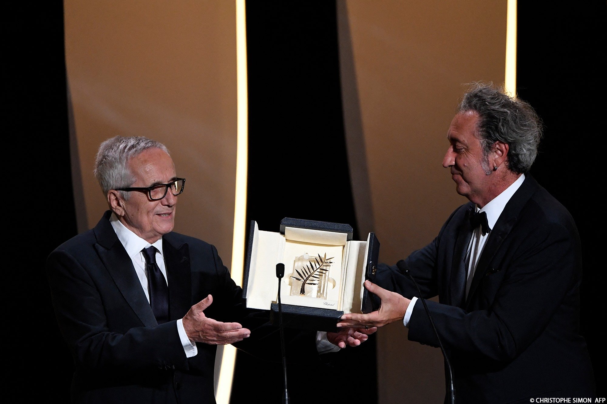 Bellocchio con Sorrentino, la premiazione 