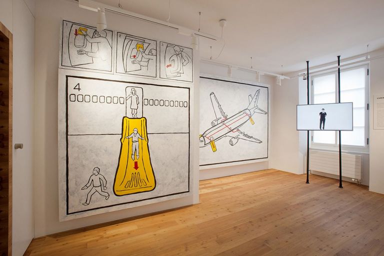 Christophe Constantin, Transit, installarion view at Espace Graffenried, Aigle 2021. Photo Lionel Henriod