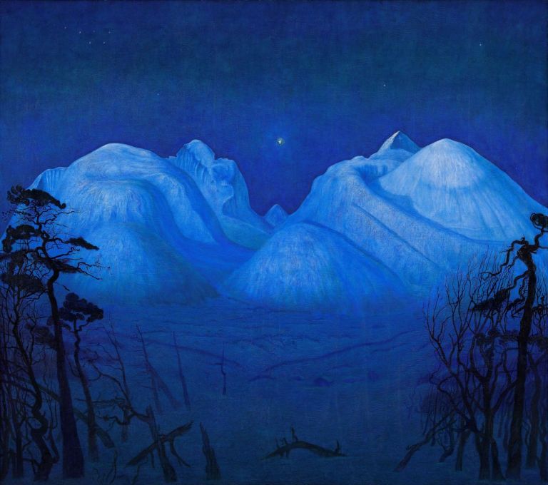 Harald Solberg, Winter Night in the Mountains, 1914. Photo Nasjonalmuseet – Børre Høstland