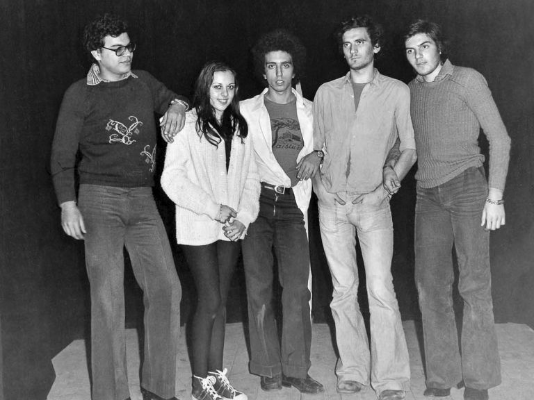 I ragazzi del Centro Teatro Spazio, anni '70. Archivio famiglia Troisi
