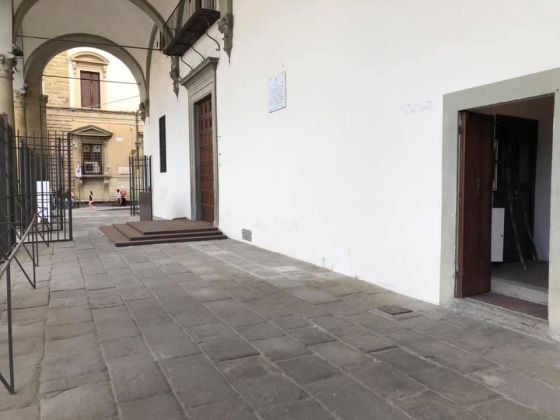 Il loggiato dove sorge la nuova caffetteria del Museo Novecento di Firenze
