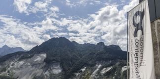 La frana del Monte Toc dal Nuovo Spazio di Casso. Foto di N. Noro