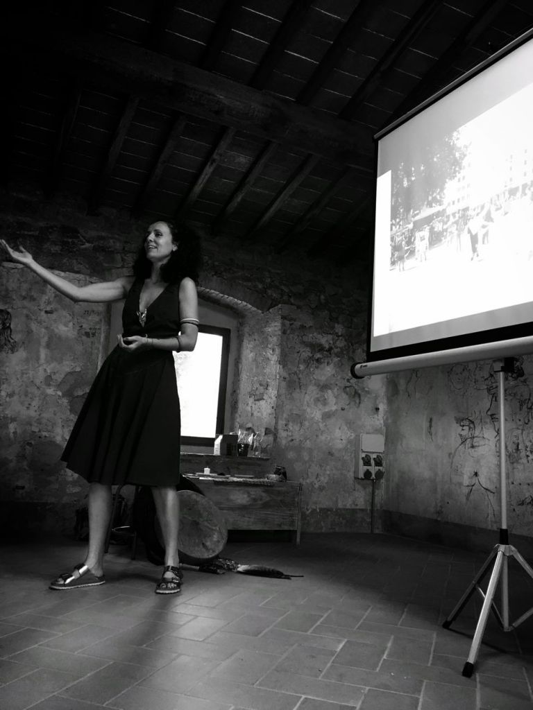 Laura Cionci, workshop Speculare dentro, Fornace del Museo, Montelupo Fiorentino, 10 luglio 2021. Photo Emanuela Barilozzi Caruso