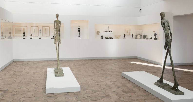 Les Giacometti. Une famille de créateurs. Exhibition view at Fondation Maeght, Saint Paul de Vence 2021 © Archives Fondation Maeght. Photo Roland Michaud