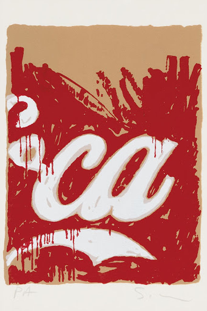 Mario Schifano, Coca Cola, 1980 81, serigrafia a colori. Courtesy Minerva Auctions