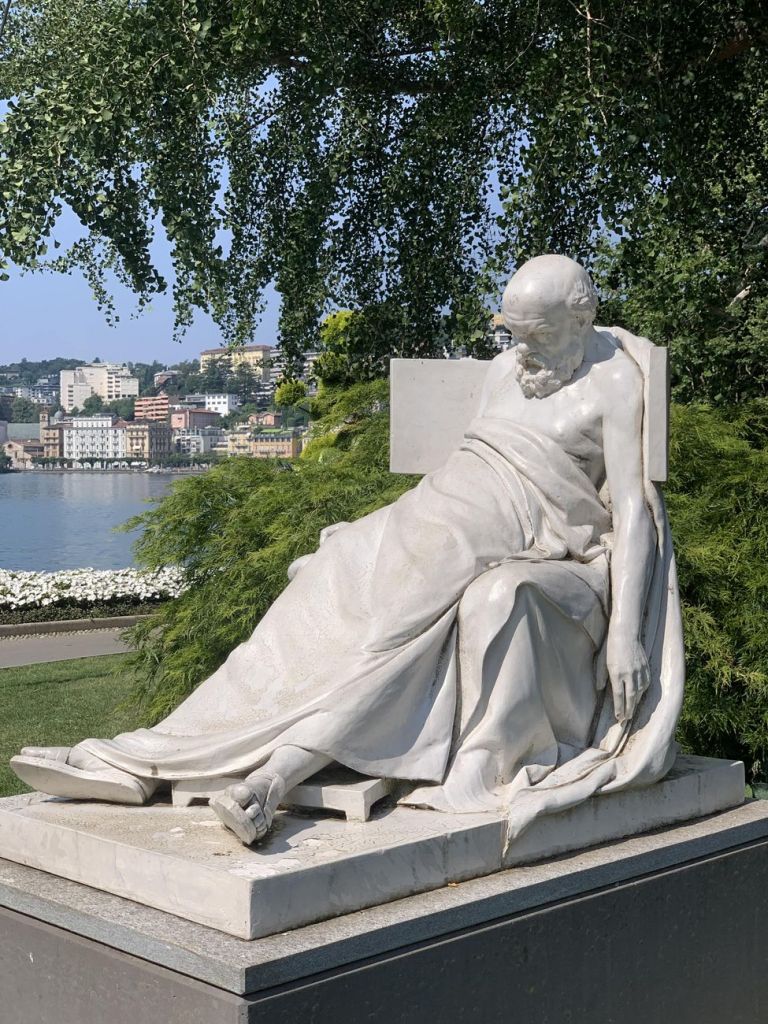 Markus Antolkolski, Socrate dormiente, 1917, Città di Lugano