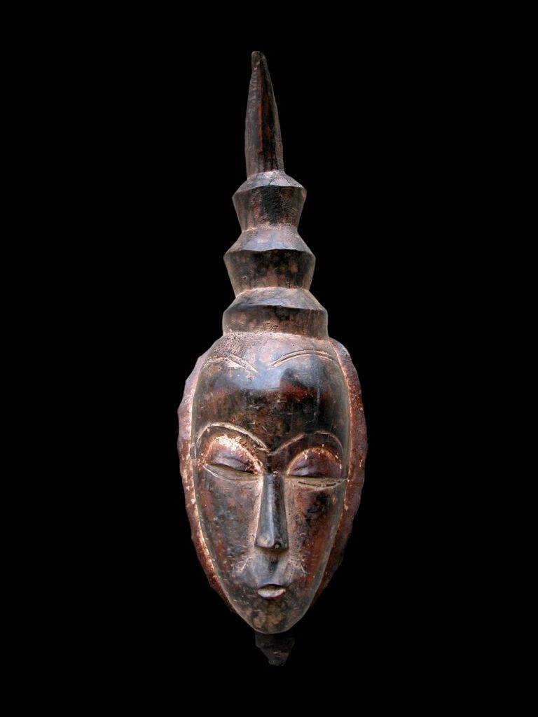 Maschera africana Gouro, Costa d'Avorio. Collezione Marcello Lattari