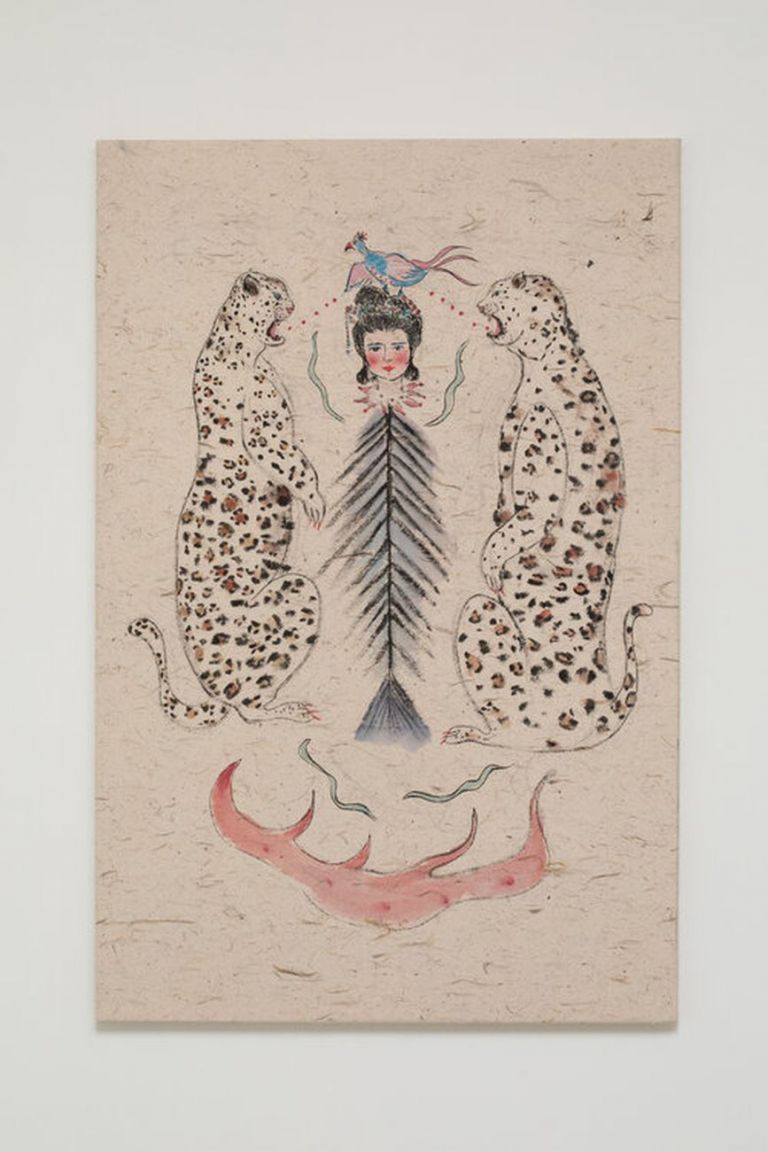 Shafei Xia, Leopardi con donna lisca, 2019