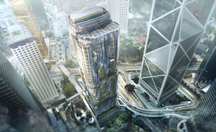 The Henderson, Hong Kong by Zaha Hadid Architects for Henderson Land Render by Arqui