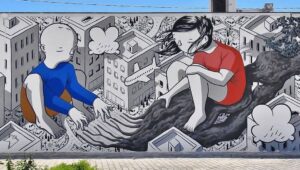 Il nuovo murale di Millo per il FARM Festival di Putignano
