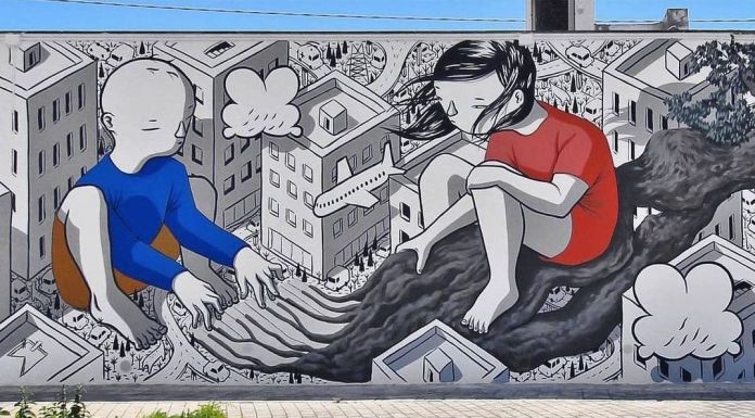 Strike the Right Note - Il nuovo murale di Millo per il FARM Festival di Putignano