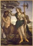 Sandro Botticelli, Pallade e il Centauro, 1482 c. Firenze, Gallerie degli Uffizi, Galleria delle Statue e delle Pitture. Gabinetto Fotografico delle Gallerie degli Uffizi