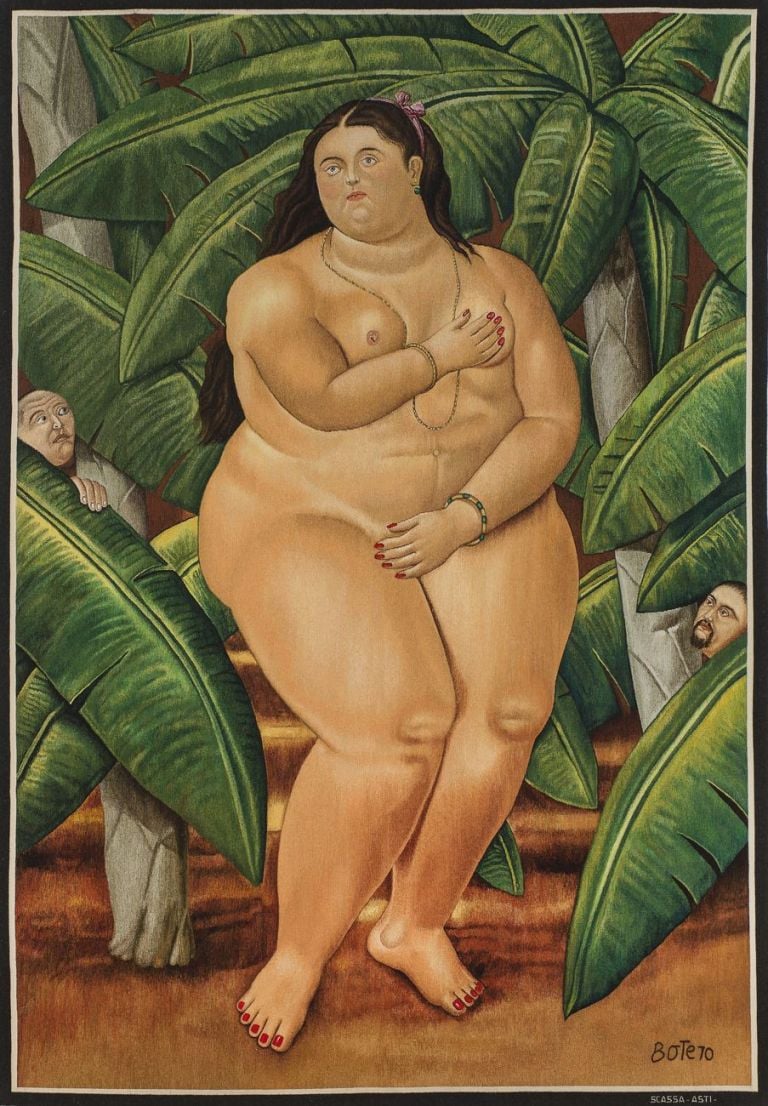 Arazzeria Scassa, Venere, 2010, da un’opera di Fernando Botero, Tessitura Arazzeria Scassa. Collezione Alcaro – Asti