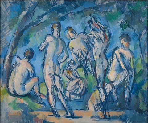 Paul Cézanne, Sept baigneurs, ca. 1900, Fondation Beyeler, RiehenBâle, Collection Beyeler Photo Robert Bayer (1200x992)