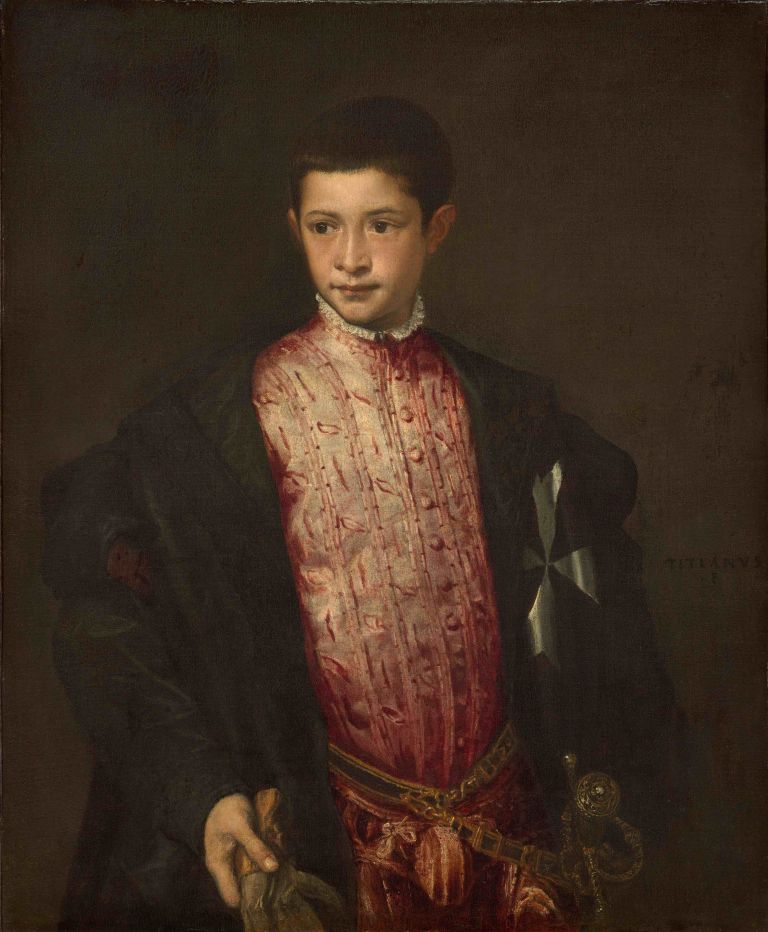 Titian, Ranuccio Farnese, 1541-1542. National Gallery of Art, Washington, Samuel H. Kress Collection