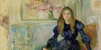 Berthe Morisot, Jeune fille au levrier ou Julie Manet et sa levrette laerte