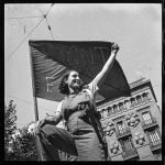 Antoni Campañà, Miliciana en una barricada del carrer Hospital, 1936