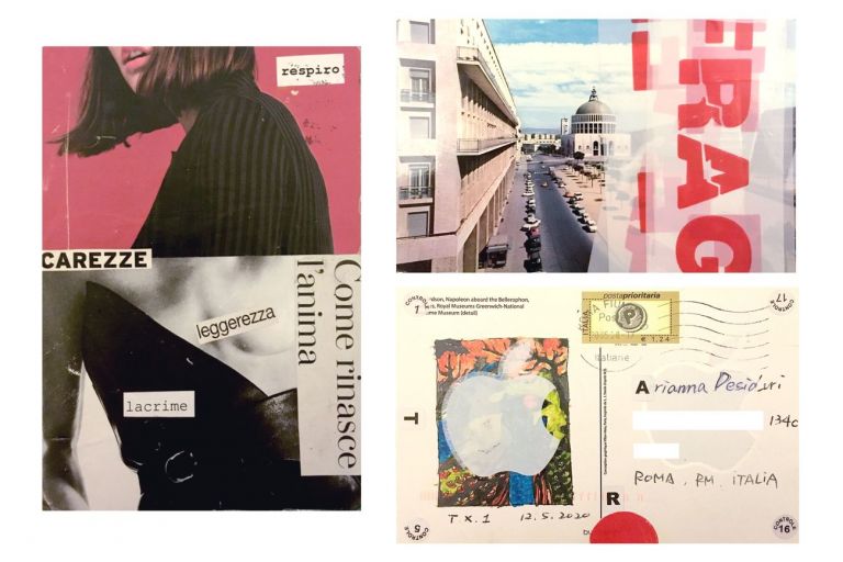 Cartoline dal progetto di mail art Dialoghi dell’altrove, eppure in noi, 2019 in progress