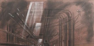 Dante Ferretti, Into the tunnel. Hugo Cabret, 2012. Courtesy Archivio Dante Ferretti