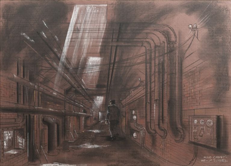 Dante Ferretti, Into the tunnel. Hugo Cabret, 2012. Courtesy Archivio Dante Ferretti