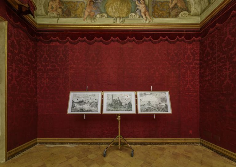 Fabrizio Cotognini. The Flying Dutchman. Exhibition view at Musei Civici di Palazzo Buonaccorsi, Macerata 2021. Photo Giorgio Benni