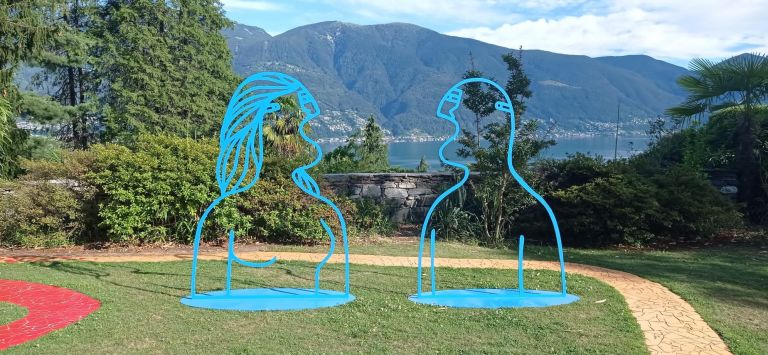 Fabrizio Dusi, Eva e Adamo, 2021, installation view at Monte Verità, Ascona. Courtesy l'artista e Monte Verità