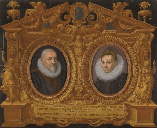 Fede e Nunzio Galizia, Ritratti di Jacopo Menocchio e Margherita Candiani con cornice. Collezione privata, Bruxelles