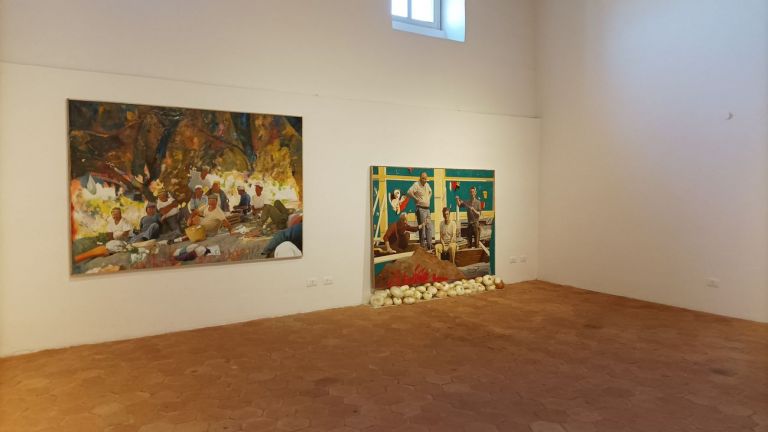Francesco Lauretta. In questa luce. Exhibition view at Galleria Palazzo Nicolaci, Noto 2021