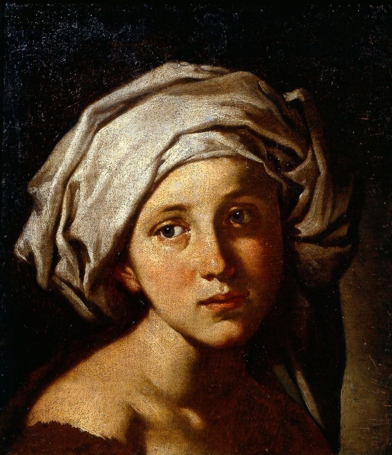 Francesco Stringa, Testa di fanciulla con turbante (Una sibilla), olio su tela, 40,9 x 35,8 cm. Modena, Museo Civico d’Arte, inv. 41