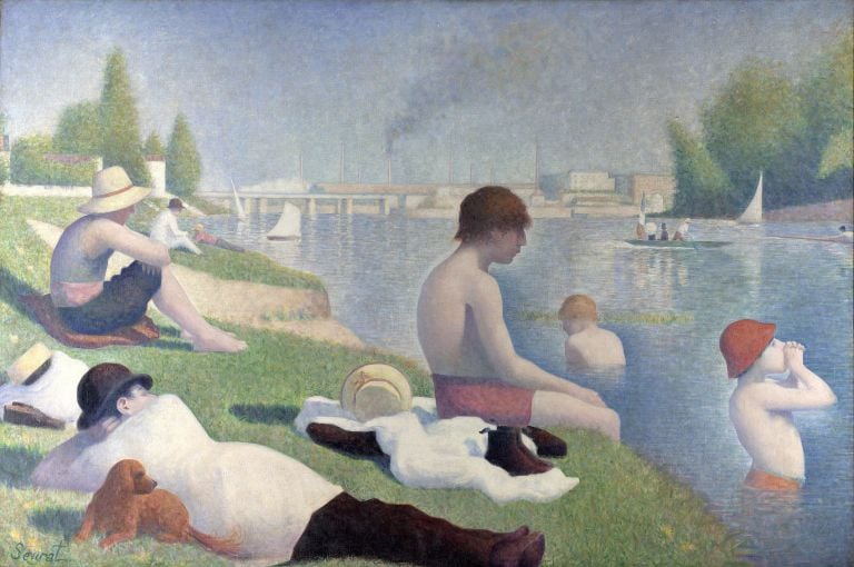 Georges Seurat, Bagnanti ad Asnières, 1884