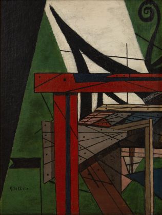 Giorgio de Chirico, Interno metafisico, 1916, olio su tela, cm 33,02 x 25,40. Collezione privata © ADAGP, Paris, 2021 Photo © D.R.