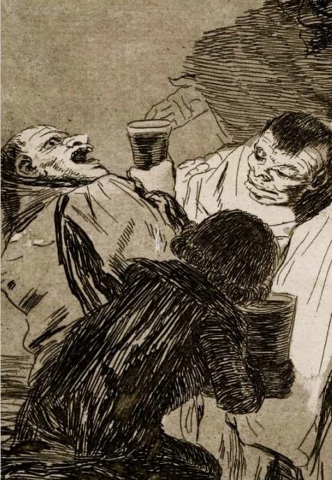 Goya Fisionomista_Francisco de Goya Capricho 79, Nadie nos ha visto, 1796 1799