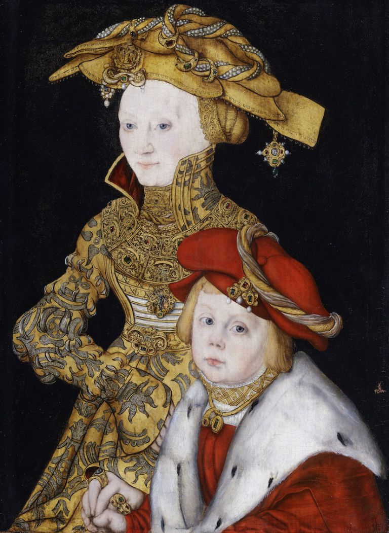 Lucas Cranach the Elder (1472-1553) and Workshop, Portrait of a Lady and her Son c. 1510-40, Royal Collection Trust / © Her Majesty Queen Elizabeth II 2021