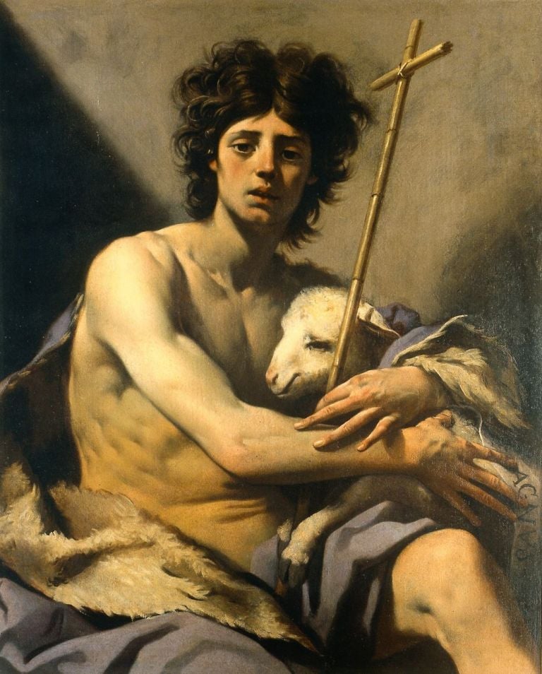 Luca Ferrari, San Giovanni Battista, olio su tela, 107 x 87,5 cm. Modena, Museo Civico d'Arte, inv. 87