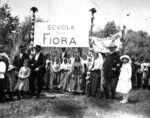 Manifestazione per la Scuola a La Fiora Terracina, anni '10 del XX secolo