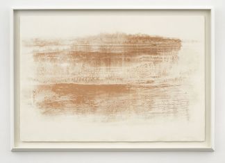 Matteo Montani, Ancora nel sogno, Close up, 2021, polvere di bronzo emulsionata su carta, cm 90x134