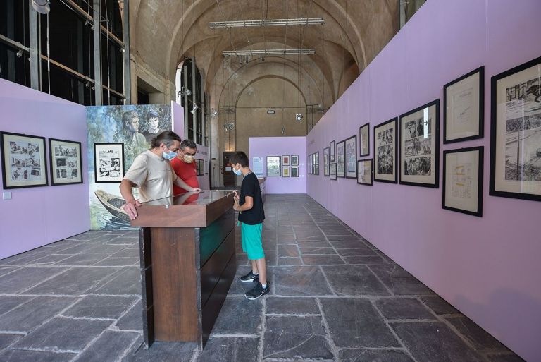 Milo Manara. Un viaggio nel desiderio. Installation view at Porto Antico, Genova 2021