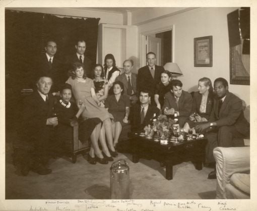 Serata d'addio a New York dei Surrealisti a casa di Pierre Matisse, 20 novembre 1945. Collezione privata