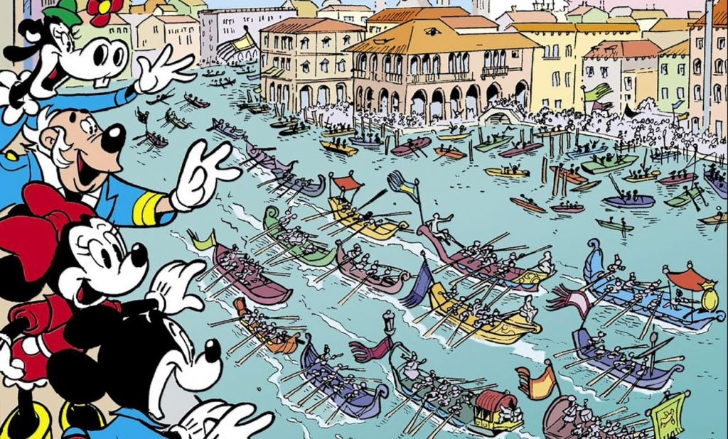 La nuova storia di Topolino è un omaggio alla Regata Storica di Venezia