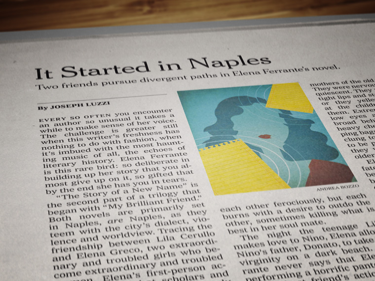 Un'illustrazione di Andrea Bozzo sul New York Times