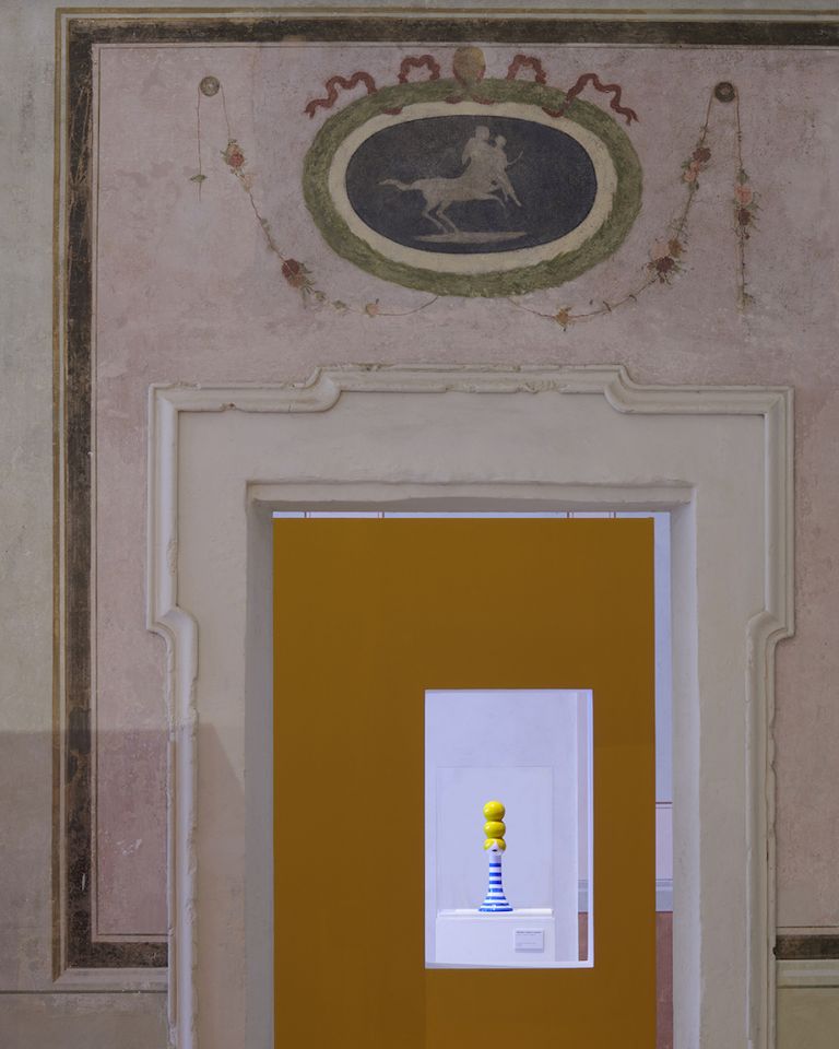 Installataion view CALEIDOSCOPICA. Il mondo illustrato di Olimpia Zagnoli, Reggio Emilia, 2021, credits Miro Zagnoli