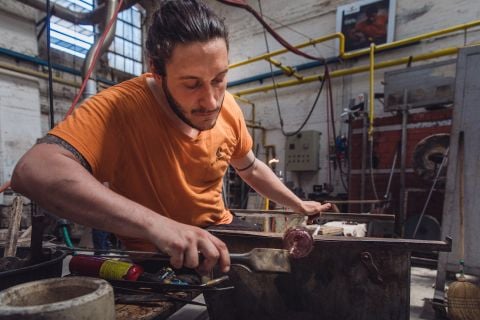 Roberto Beltrami, Glass making.