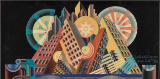 Fortunato Depero, Grattacieli e tunnel, 1930, Mart, Fondo Depero